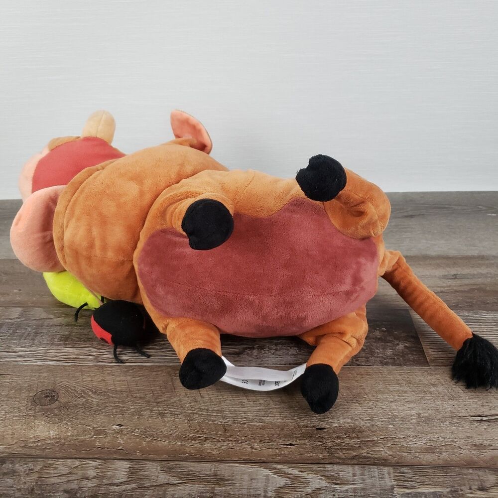 Pumbaa The Lion King Disney Store Exclusive Large Plush With Grub Bugs - Picture 10 of 13